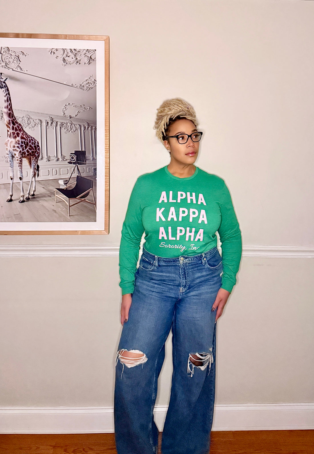 AKA® Green Essential Long Sleeve Tee