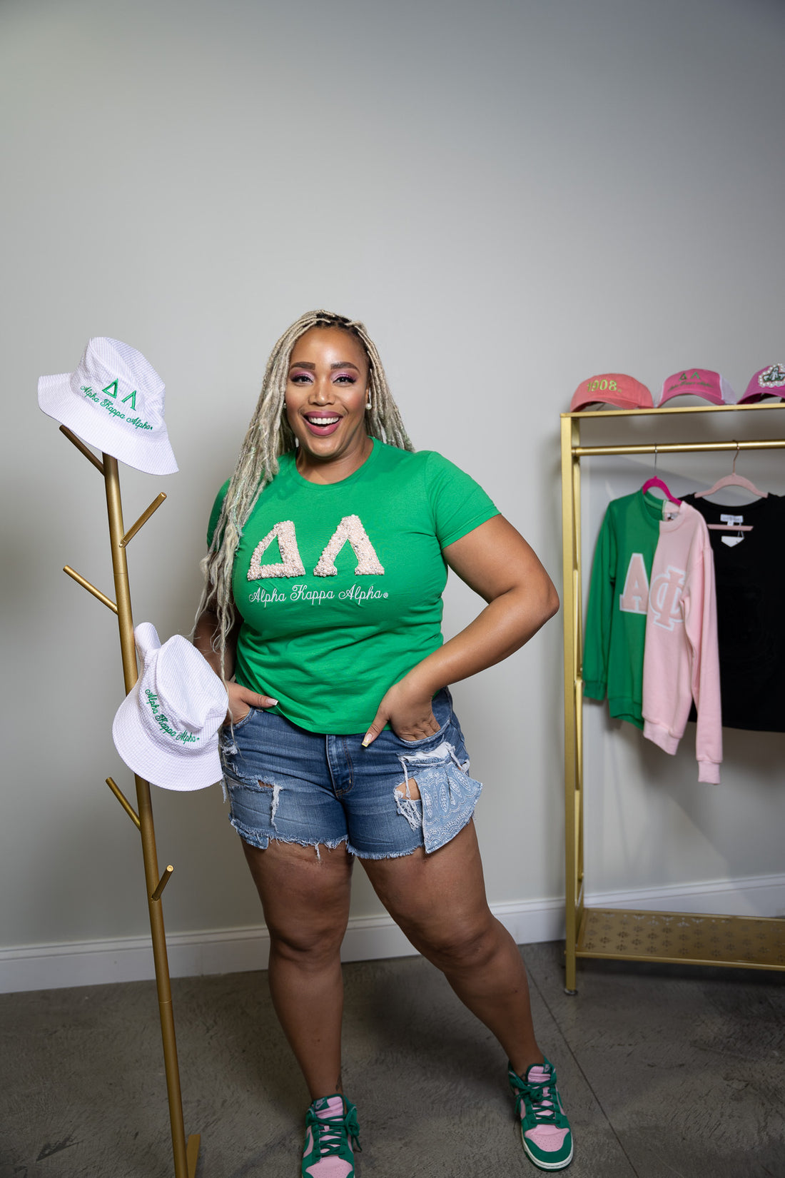 Pretty PEARLfect Custom Chapter Green Tee Shirt