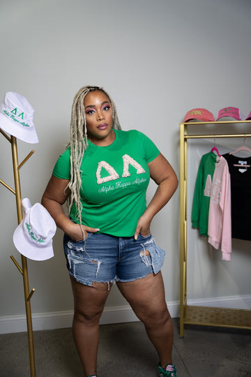 Pretty PEARLfect Custom Chapter Green Tee Shirt