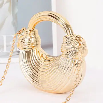 Shiny Gold Mini Purse