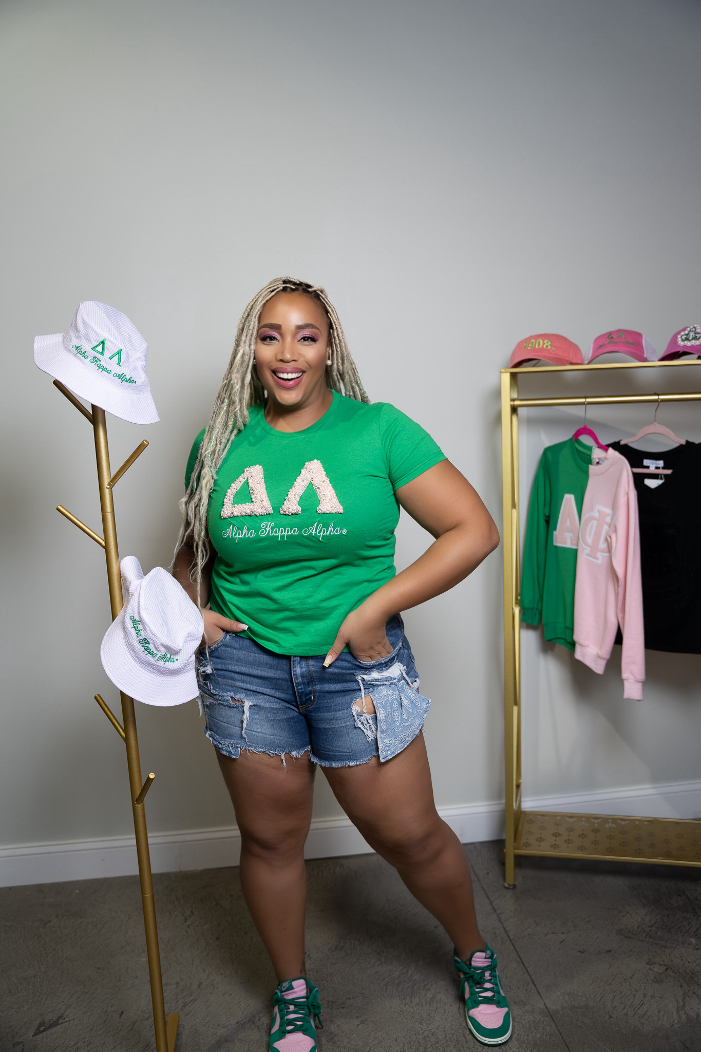 Pretty PEARLfect Custom Chapter Green Tee Shirt