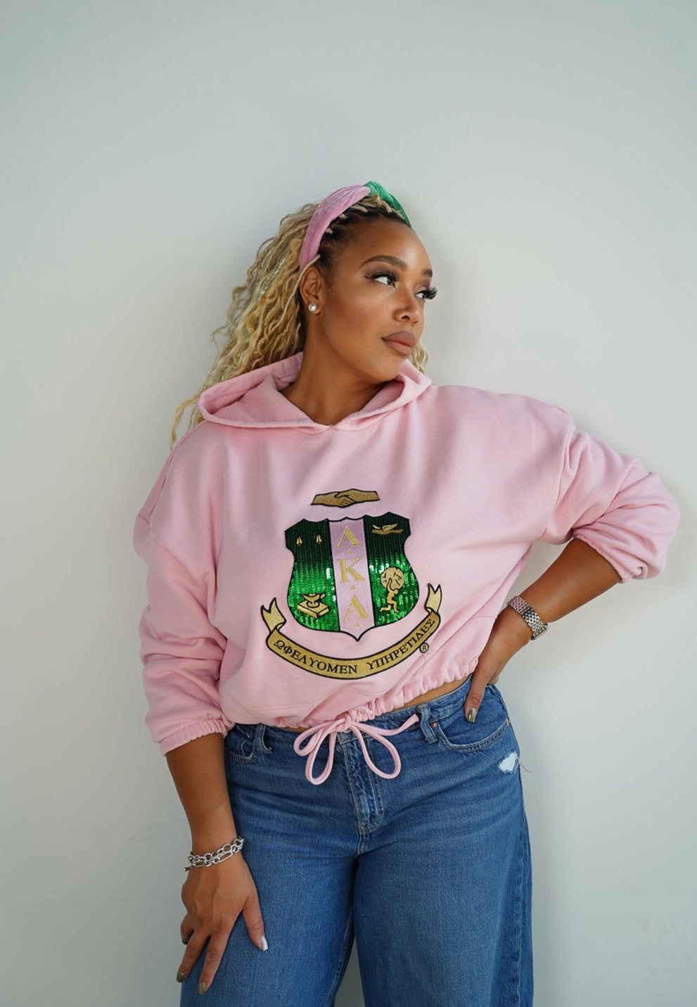 Color Block Knotted Headband