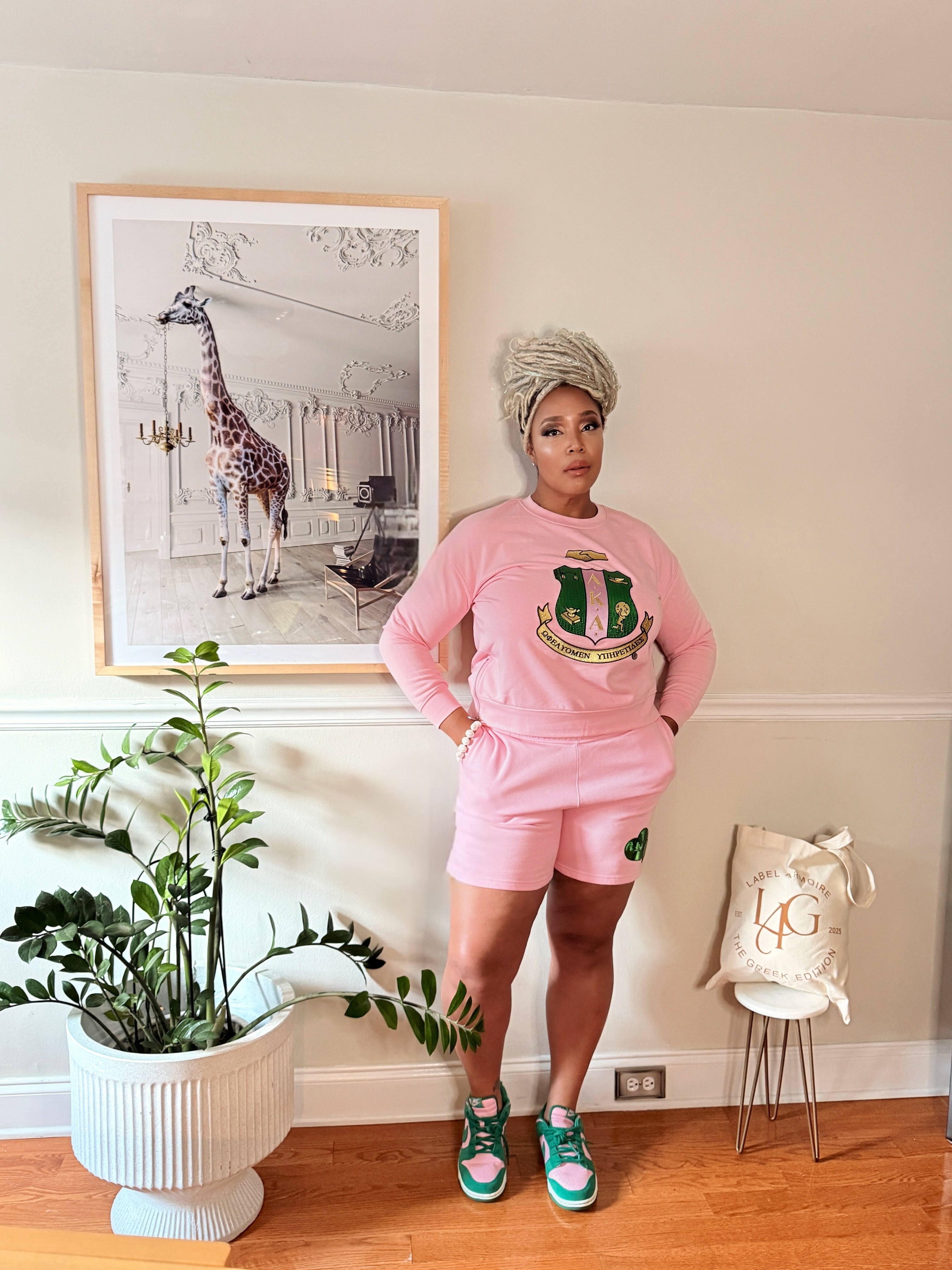 Soft Girl Era Sequin Shield Sweatshirt