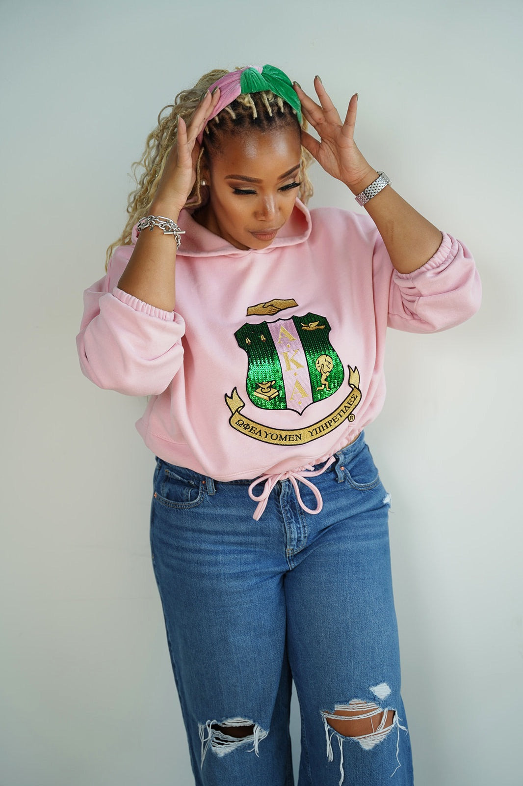 Color Block Knotted Headband