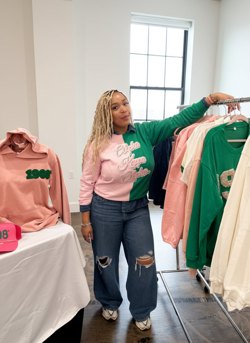 AKA® Color Block Sweatshirt Redefined