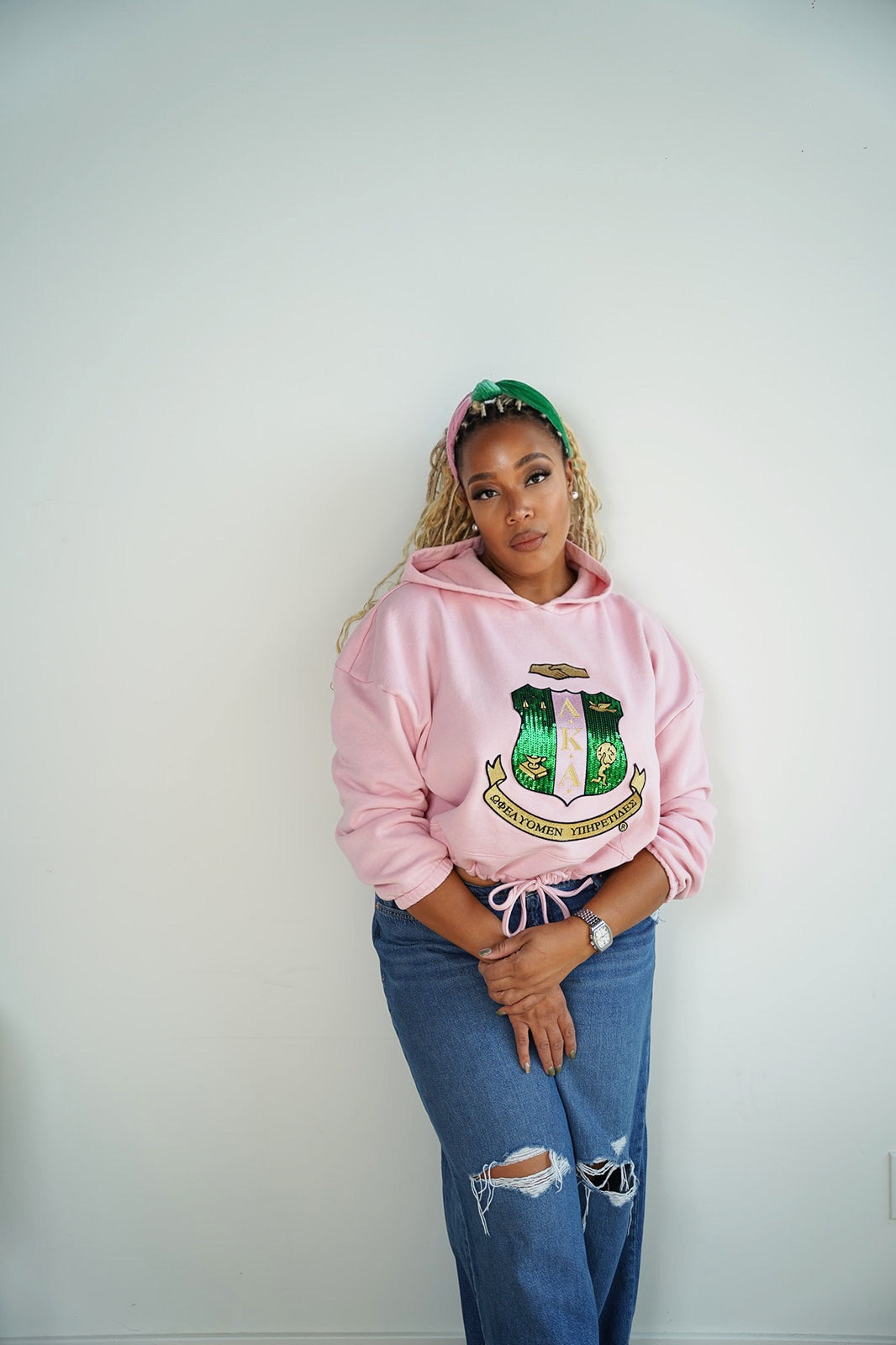 Color Block Knotted Headband