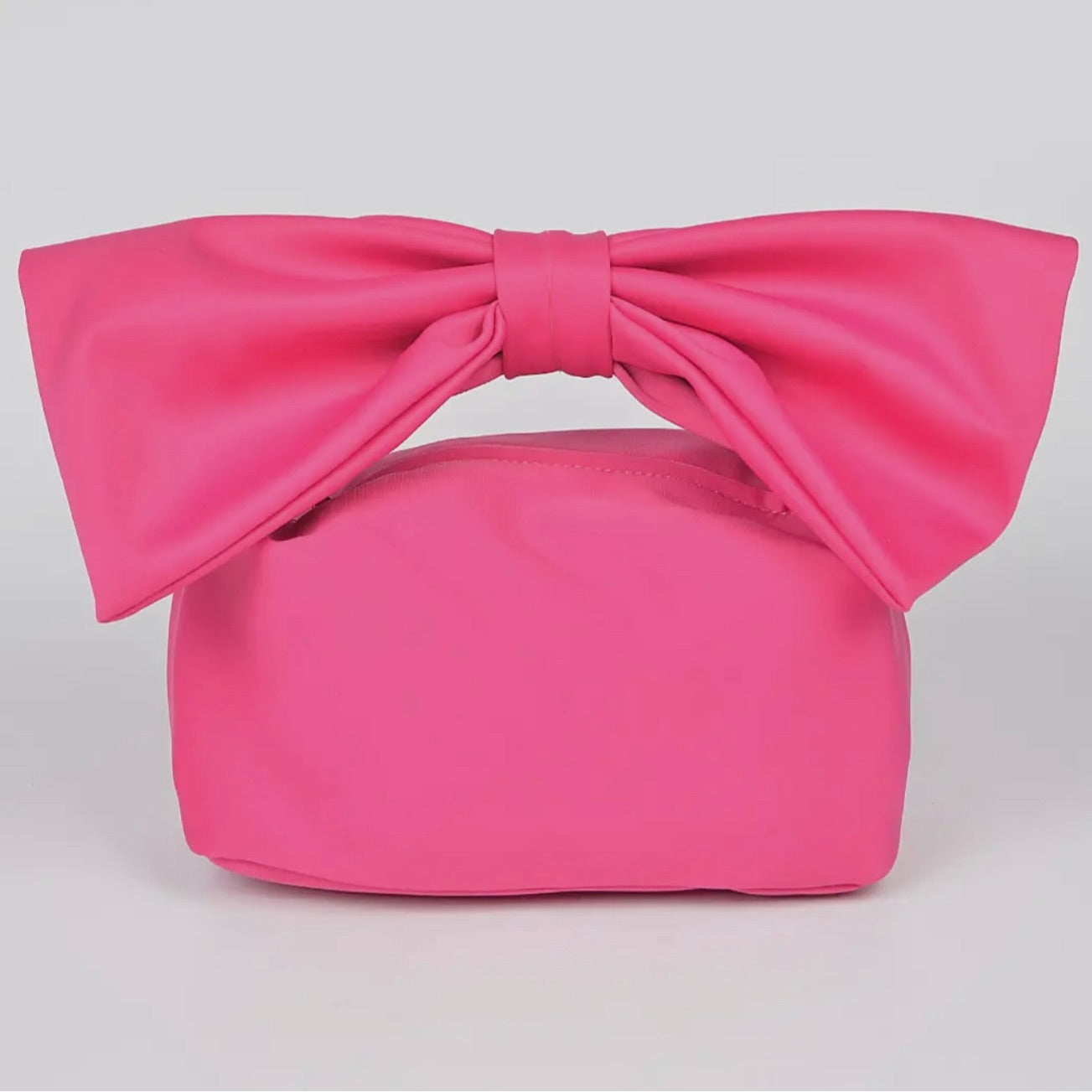 Pretty Fuchsia Bow Clutch
