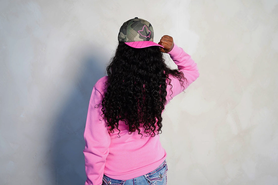 Pink Ivy Camo Cap