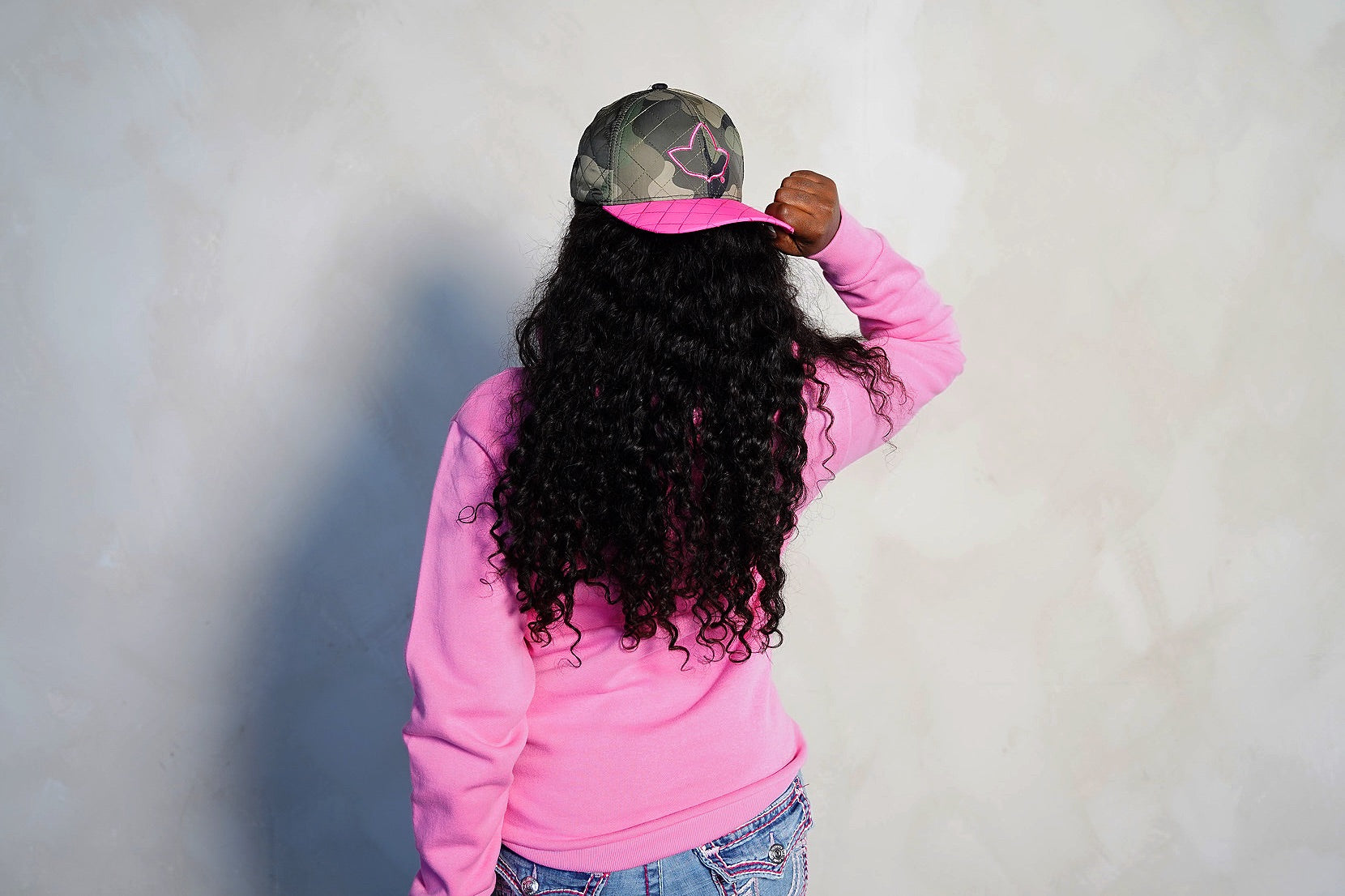 Pink Ivy Camo Cap