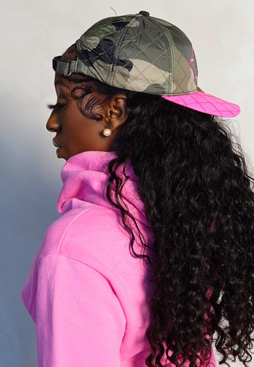 Pink Ivy Camo Cap