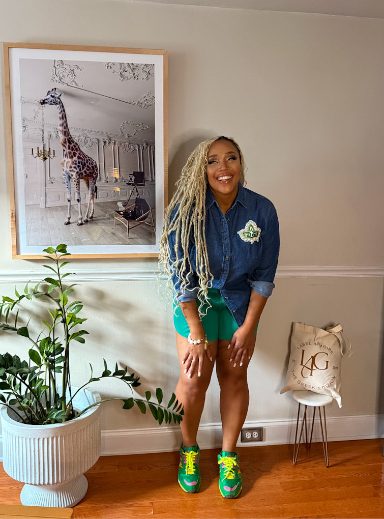 AKA® Denim & Pearls Shirt