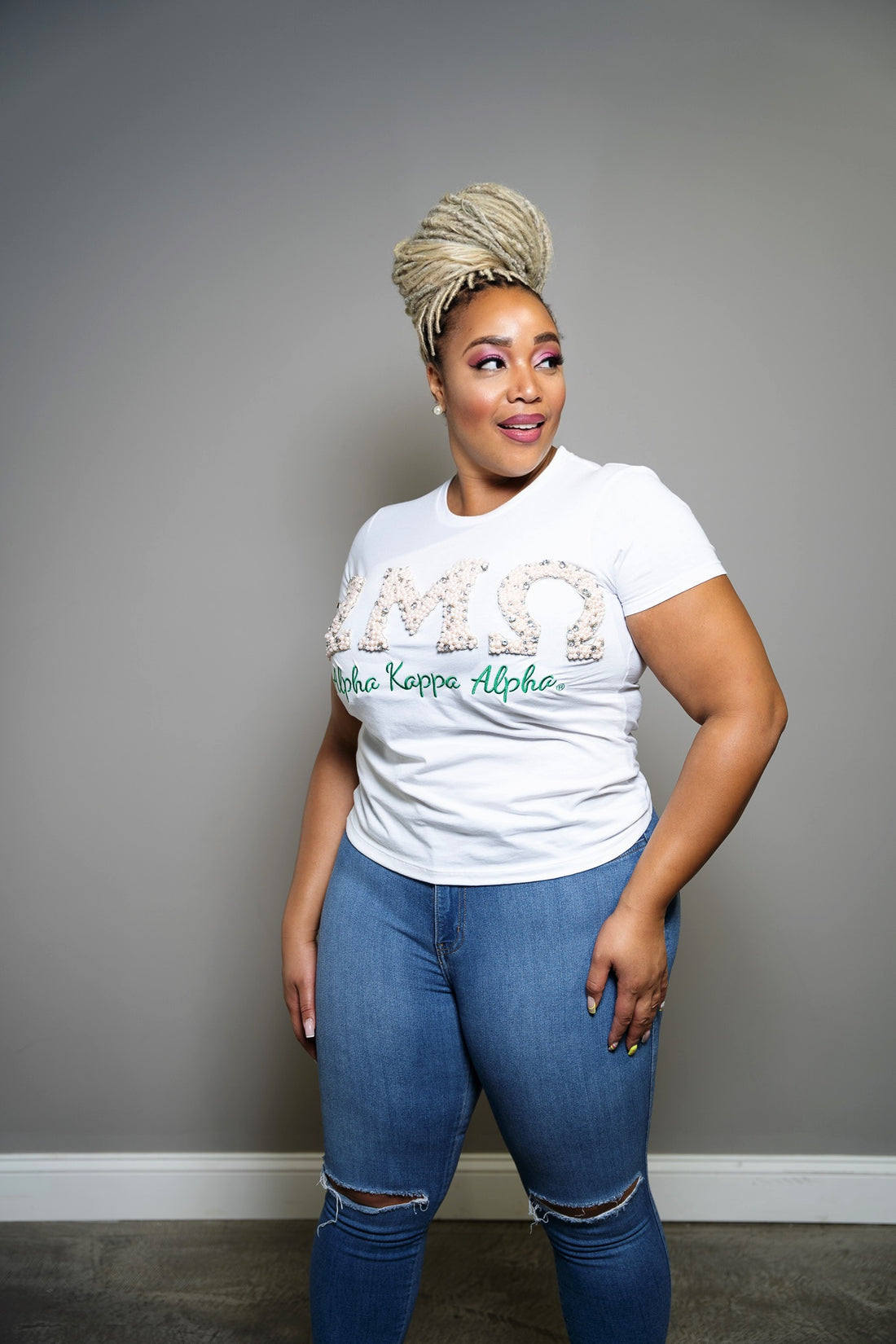 Pretty PEARLfect Custom Chapter White Tee Shirt
