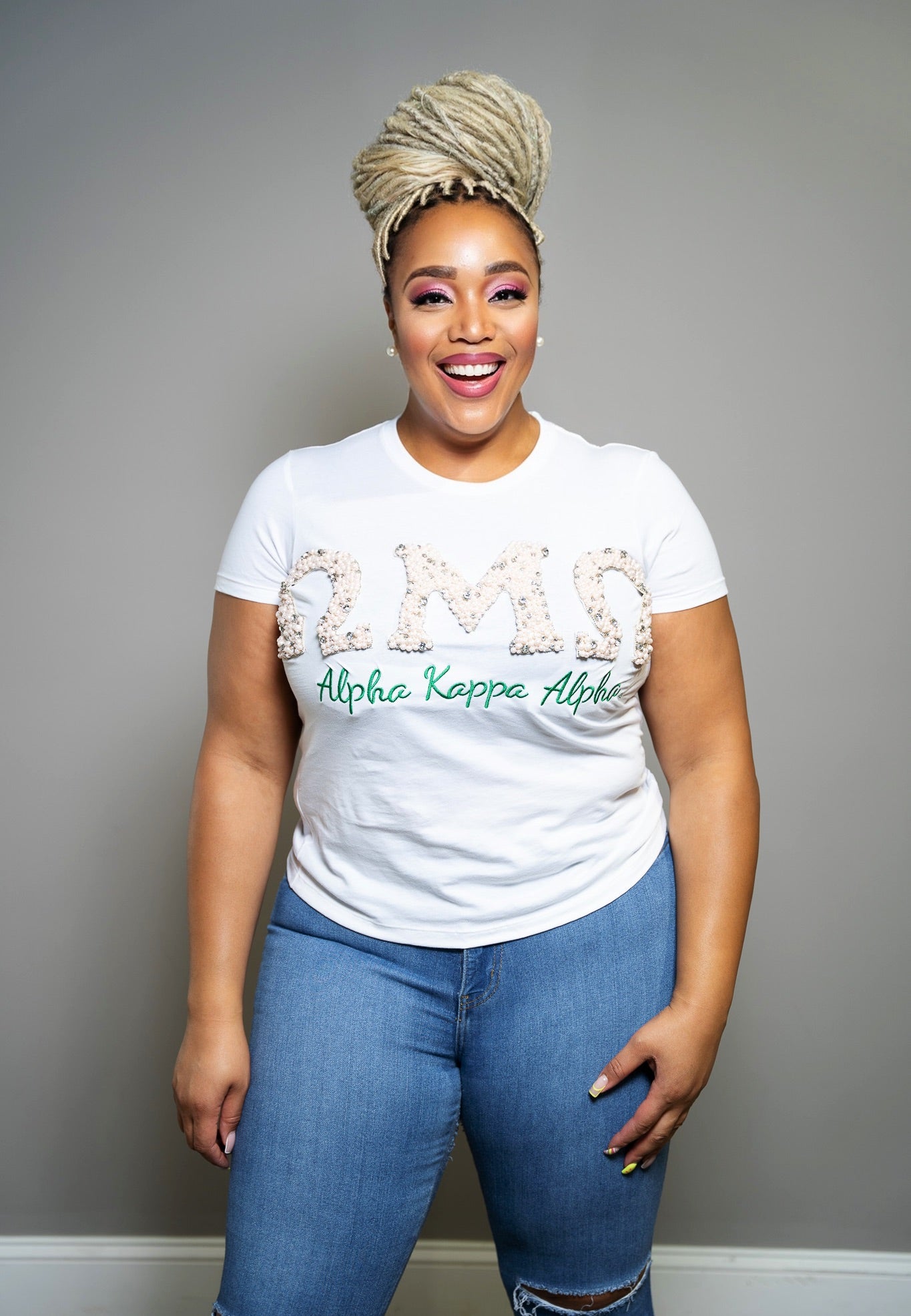 Pretty PEARLfect Custom Chapter White Tee Shirt