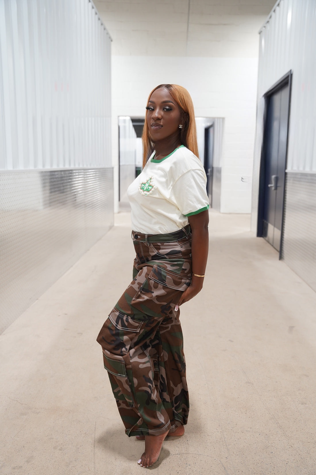 AKA® Pearl Ivy Ringer Tee