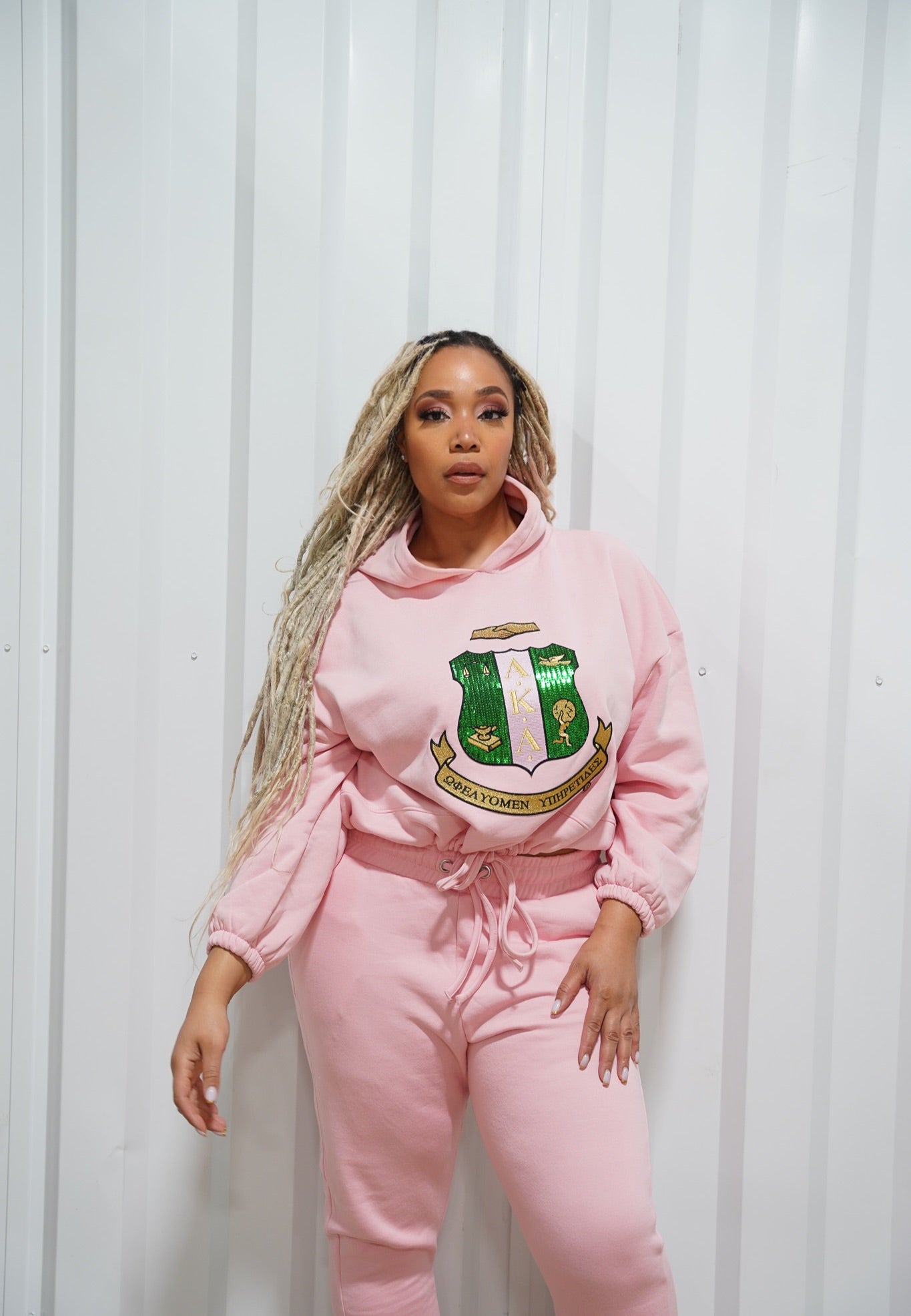 Boss Girl Era Sequin Shield Hoodie