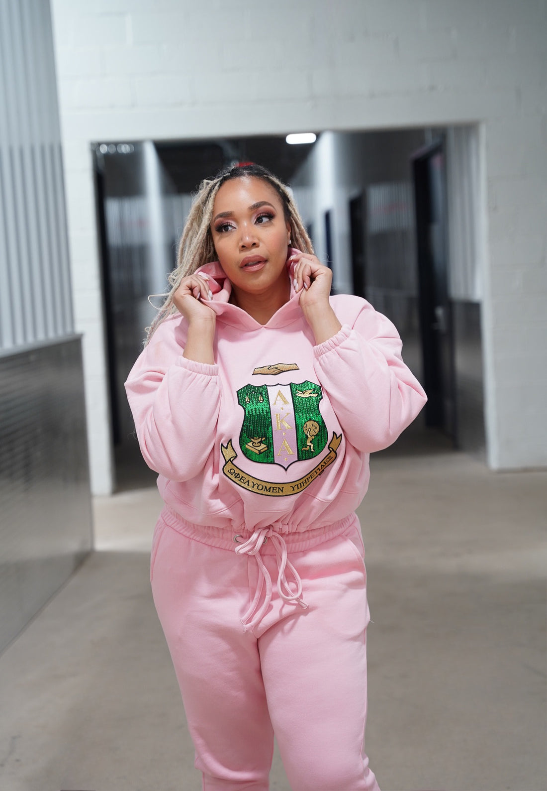 Boss Girl Era Sequin Shield Hoodie