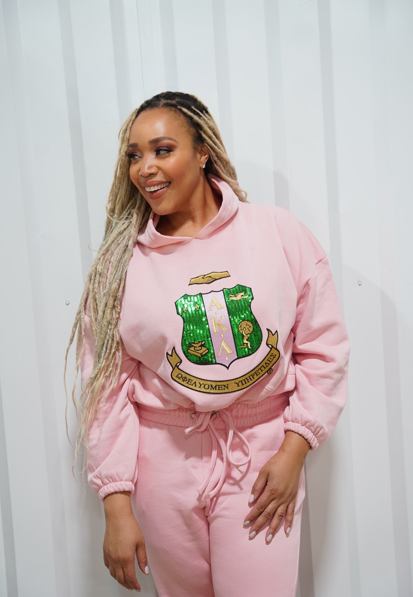 Boss Girl Era Sequin Shield Hoodie