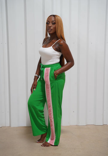 AKA® Contrast Stripped Pants