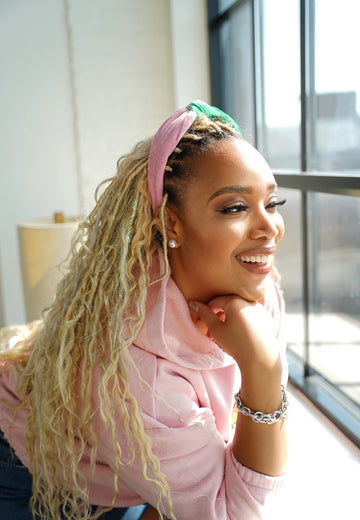 Color Block Knotted Headband