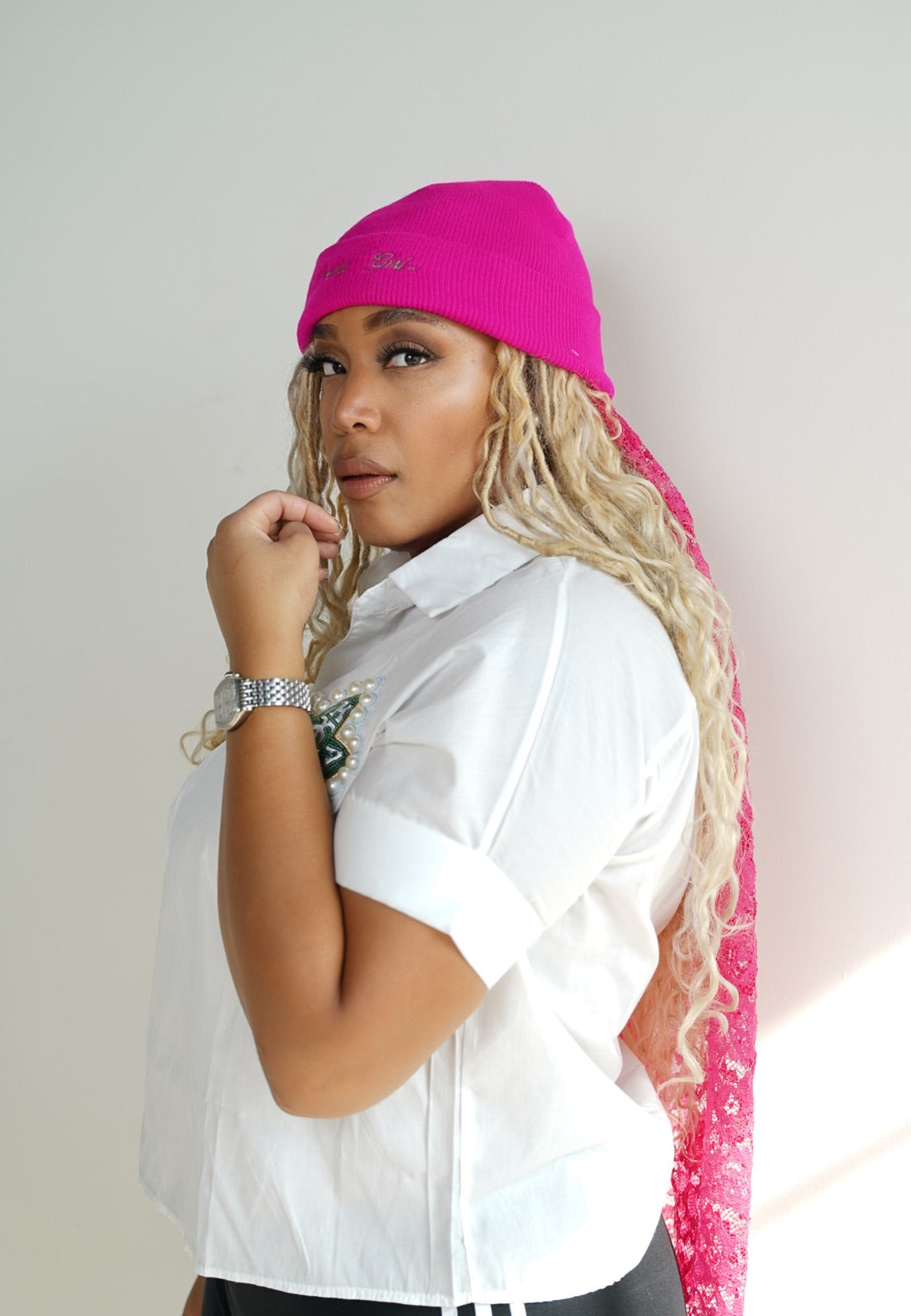 Pretty Girl™ Lace Veil Beanie Hat