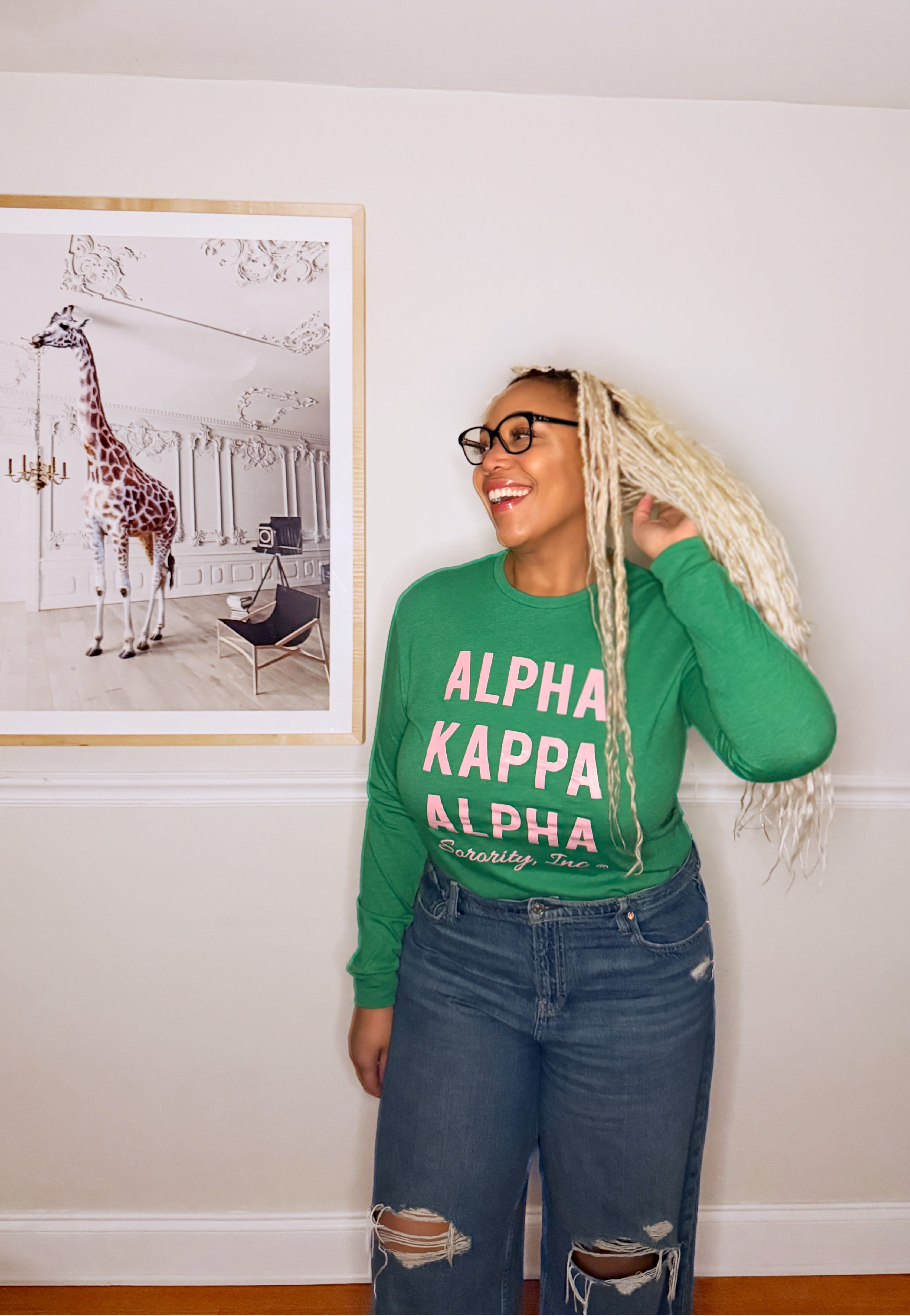 AKA® Green Essential Long Sleeve Tee