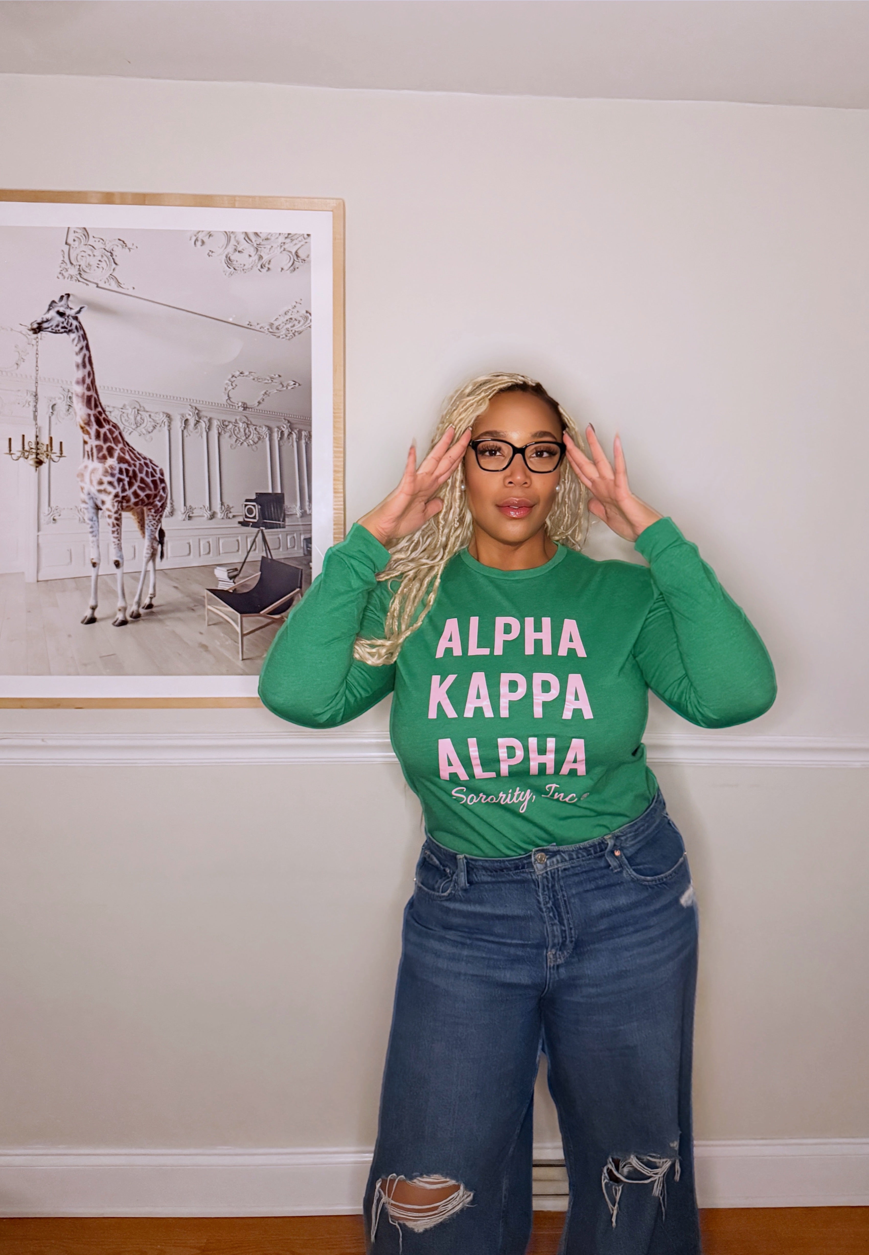 AKA® Green Essential Long Sleeve Tee