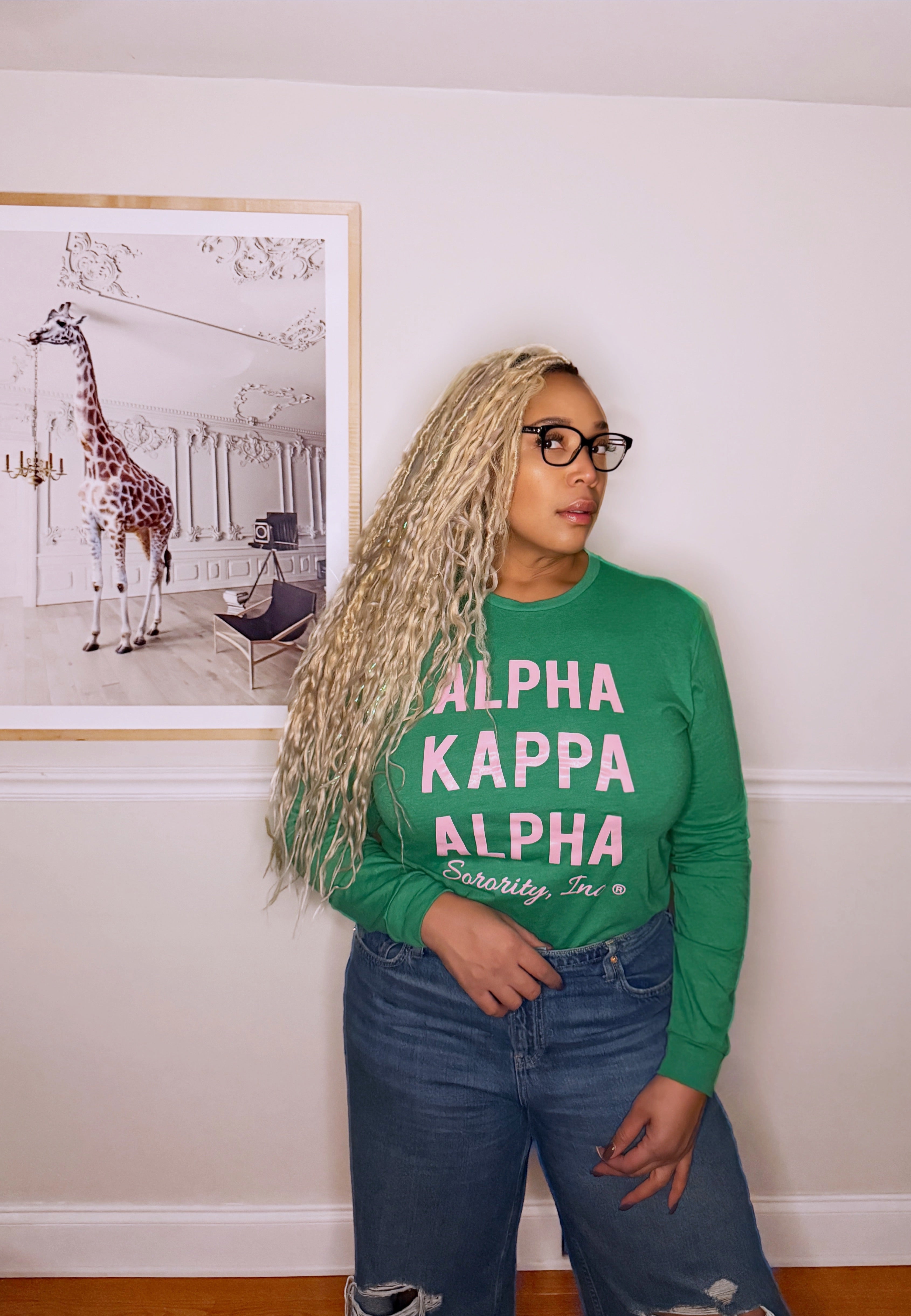 AKA® Green Essential Long Sleeve Tee